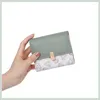 Portfele kobiety pu skórzana torebka mini hasp druk kwiecisty karty uchwytowe moneta krótka, szczupły mały portfel