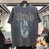 メンズTシャツRhude Tシャツ男性女性高品質の洗浄古いストリートウェアTシャツ夏スタイルRhude Top Tees T230621