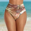 Costumi da bagno da donna Donna Bikini a vita alta Bottom Retro Increspato Swim Short Tankinis arricciati Slip da bagno per una copertura completa