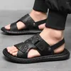 Sandales pour hommes décontractés Tendance estivale confortable Sole douce chaussures de plage fraîche de plage respirante