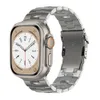 Pour Apple smartwatch dédié bracelet en titane 49mm SE montre 8 7 6 5 4 41mm 40mm bracelet en acier inoxydable