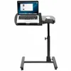 Table roulante Bureau pour ordinateur portable Support pour ordinateur portable Bureau de table réglable avec roulettes