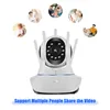 Babyfoon Camera 1080P Beveiligingscamera's 360 graden Rotatie Home Video Surveillance Two Way Talk Bewegingsdetectie voor Ouderen 230620