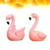 Tuindecoraties 8 stks Beeldje Flamingo Miniatuur Mini Hars Dieren Standbeeld Eetkamer Tafel Decor