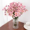 Ny 1 bunt 18heads Violet Artificial Flowers Wall Hanging Fake Flower Bouquet For Outdoor Home Garden Decoration Diy Wedding Party