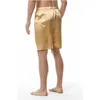 Men's Sleepwear Gold Silk Satin Sleep Pajama Short Pants Men Casual Smooth Comfortable Relaxed House PJs Bottoms Mens Lounge Underwear