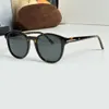 0752 Retro Round Groundses Crystal Brown Lens Men Women Sun Showes Summer Sunnies Gafas de Son Sonnenbrille UV400 Eyewear with box