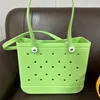 Women Bogg Bag Silicone Beach Custom Tote Fashion Eva Plastic Beach Bags Eco Jelly Candy Lady Handbags Summer