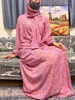 Ubranie etniczne muzułmańskie rayon abayas dla kobiet modlitwa Ramadan Dubai Turcja na Bliskim Wschodzie Femme szata kwiatowa luźna afrykańska sukienka turban przyłączona 230620