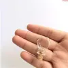 Hexagon Glass Bottles Pendants Small Wishing With Cork Transparent Jars Gifts Vial Made 20pcs Wholesalehigh qualtity Ifvdo