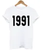 Vrouwen T Shirts Sugarbaby 1991 Shirt Korte Mouw Mode Verjaardag Tops Ronde Hals Unisex 90 "s Kleding Dropship