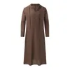 Ethnic Clothing Islamic Men's Clothes Dress Robe Muslim Style Hoodies Saudi Arab Long Sleeve Kaftan Jubba Thobe Homb 2023