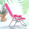 Meubles de camp 2 pièces 19,5 X 12 11 cm cadeau de plage chaise pliable Mini modèle maison ornement Miniature jouet