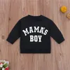 T shirts 0 4y Autumn Toddler Baby Girls Boys Letter Sweatshirts Tops Kids Long Sleeve Print T shirt Sweatshirt Clothes Outfits 230620