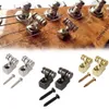 Nouveaux arbres à cordes à rouleaux chromés pour guitare électrique avec fixation de cordes à vis Guide d'arbre de montage accessoires pour Instruments à cordes