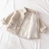 Mantel Mode Baby Mädchen Jungen Winterjacke Dicke Lammwolle Säugling Kleinkind Kind Warme Schafe Wie Outwear Baumwolle 1 8Y 230620