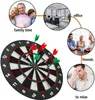 Darts Rubber Dart Board Entertainment and Leisure with 6 Soft Tip Darts for Children and Adultsn Darts Board Pins 18 Inch 230621