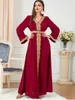 Vestuário Étnico Árabe Marrocos Muçulmano Vestido Abaya Mulheres Bordado Maxi Abayas Dubai Turquia Islam Kaftan Longue Musulmane Vestidos Largos 230620