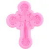 Baking Moulds Charlice Cup Baptism Trophy Silicone Mold Cross Fondant Molds Communition Cake Icing Mould Candy Chocolate 230620