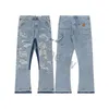 Gallyess dept jean angustiado rasgado motociclistas homem luxo fino ajuste motocicleta motociclista denim para homem preto despeje hommes