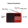 Mini altoparlanti Mini radio portatile portatile ricaricabile USB digitale lettore MP3 dispositivi altoparlanti forniture