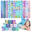 New 10pcs Mermaid Clap Circle Toys Little Mermaid Theme Party Decorations Girl 1st Birthday Party Gift Under The Sea Baby Shower