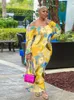 Robes grande taille SOMO Plus Size Africa Maxi Dress In Summer Robes Formelles Lâche Floral Print ElegantOutfits Wholesale Drop 230620