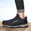 Calzado de senderismo HIKEUP Zapatillas de deporte cómodas para hombres Suela de goma impermeable Zapatillas de correr para mujeres de alta calidad Resistente al desgasteHKD230621