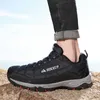 Vandringskor Hikeup Bekväma män Trekking Sneakers Waterproof Gummi Sole Högkvalitativa kvinnor Löpskor Wear-ResistanthKD230621