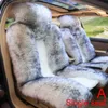 Coussins de siège 100 australien en peau de mouton automne hiver chaud couverture de siège de fourrure luxe universel housses de siège de voiture auto accessoires intérieurs C230621