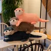 Stuffed Plush Animals 1pc 406080CM Lovely Otter Plush Toys Stuffed Realistic Wild Animal Dolls Soft Sloth Pillow Christmas Room Decor Gift for Kids 230620