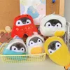 8-12Cm Food Coat Penguin Plush Toy Bag Pendant Bread Sausage Figurine Pendant Cute Egg Keychain For Girls Gift