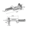 6 Roller Vibrato Bridge Pull String Code Sela de guitarra elétrica para Stratocaster Telecaster Acessórios Ferramentas