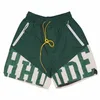 RHUDE Shorts Designer Mens shorts Basketball Short Pants Luxurys Summer Beach Palm Letter Mesh Street Fashion Sweatpants