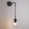 Wall Lamps Loft Glass Ball Retro Antique Lights For Bedroom Bedside Living Room Corridor Stairs Nordic Indoor Lighting