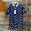 ハイエンドブランド短袖Tシャツメンズビーポロシャツ100％コットンラペルビジネス韓国夏