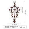 Wandklokken Nordic Vintage Klok Woonkamer Persoonlijkheid Retro Mute Horloge Huishouden Hal Ijzer Ornament Woondecoratie