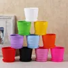 Planters Pots Colorful Mini Plastic Flower Pot Ceramic Garden Succulent Plant Pots Nordic Home Office Decoration