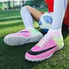 Andra idrottsartiklar Fashion Indoor Kid Soccer Shoes Children Mens Pro Non-Slip Design Football Sneakers Training Cleats Sports Zapatillas de Deporte 230620