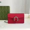 Axelväska kvinnors handväska lyxdesigner metall flip kvinnors handväska vänd crossbody väskor plånbok med låda