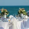 Mantel de satén redondo de Color sólido para decoración de bodas, cumpleaños, fiestas, banquetes, decoración del hogar