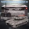 Nuevo control remoto cargador de tanque grande lanzamiento de batalla a campo traviesa rastreado vehículo Musical ligero niños jugar juguete para niños