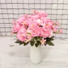 Fleurs séchées 30 cm Bouquet de pivoines en soie artificielle de haute qualité pour la décoration de mariage à la maison bricolage petit arrangement de fausses fleurs blanches