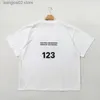 T-shirt da uomo di alta qualità RRR123 Magliette da uomo vintage 1 1 Numero 123 Lettera e colomba della pace Stampa Camicie da donna Top T-shirt T230621