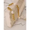 Bracelet Yhpup Chaîne En Acier Inoxydable Bracelet Élégant Perle Naturelle Bijoux En Métal Étanche Accessoires Filles Cadeau 230620