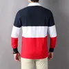 Koszulki Royal England Polo Shirts Patchwork Long Rleeves Polo Shirt