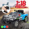 RCレーシングカー1/18 2.4GHz 4WD RCカートラック48km/h高速rtr RCレーシングオフロードドリフトカークライミングカーキッズおもちゃギフト