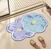 Mattor Cartoon Pink Flower Anti-Slip Mattor Mat Bedrum Dekor vardagsrummet SOFA Bord absorption Toalett Hemmattor Dekoration