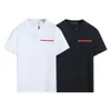T-shirt da uomo firmata primavera estate donna modello lusso classico bianco e nero moda casual top 100 cotone costume abbinato taglia XXXL
