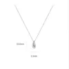 Authentique 925 Sterling Silver NecklacesPendentifs Mini Waterdrop Pendentif Collier Pour Femmes Cadeaux De Fête De Mariage